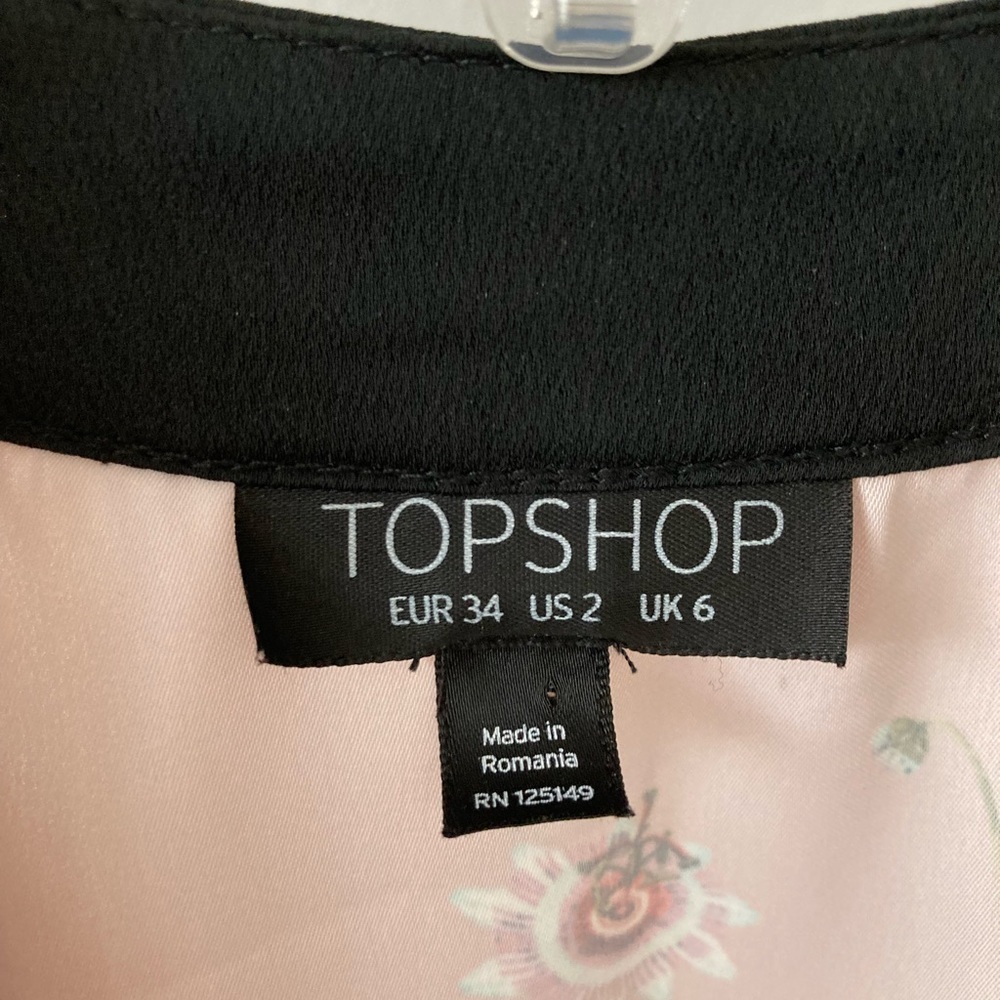TOPSHOP Floral Bell Sleeves Kimono Loose Size 2 Fits Small To Medium - Picture 6 of 6
